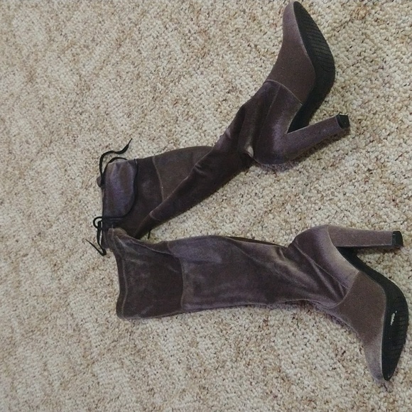 HOSK PICK Size 6 velvet Steve Madden high heel over the knee boots - Picture 4 of 16
